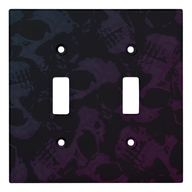 Spooky Seamless Pattern M (Style: 1) Light Switch Cover (Front)