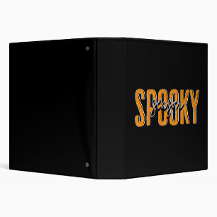 Spooky season 3 ring binder