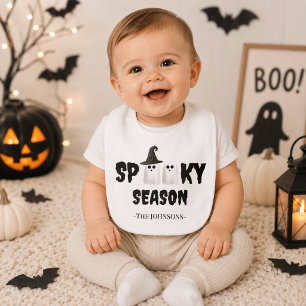 Spooky Season Baby Bib – Cute Ghost Halloween Bib