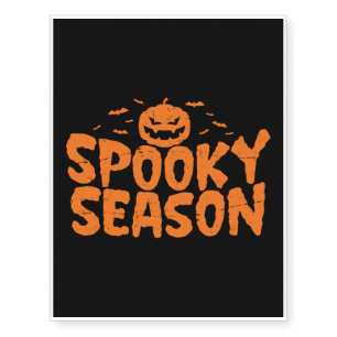Spooky Season - Creepy Halloween Trick or Treat Temporary Tattoos