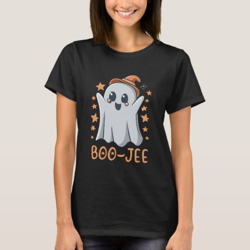 Spooky Season Cute Ghost Halloween Costume Boo_Jee T_Shirt