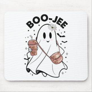 Spooky Season Cute Ghost Halloween Costume Boujee  Mouse Pad