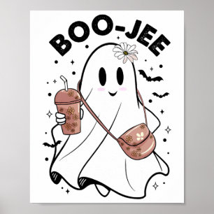 Spooky Season Cute Ghost Halloween Costume Boujee Poster