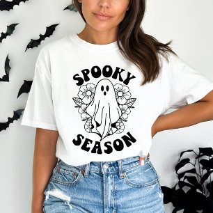 Spooky Season Cute Ghost Halloween T-Shirt