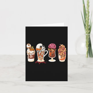 Spooky Season Fall Coffee Horror Movie And Coffee Card