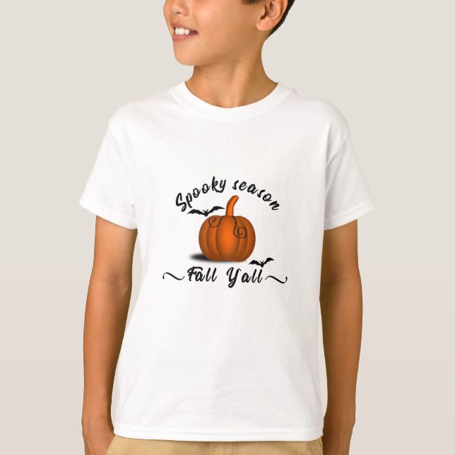 Spooky season fall yall T-Shirt (Front)