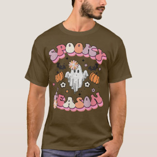Spooky Season Funny Ghost Cute Halloween 104 T-Shirt