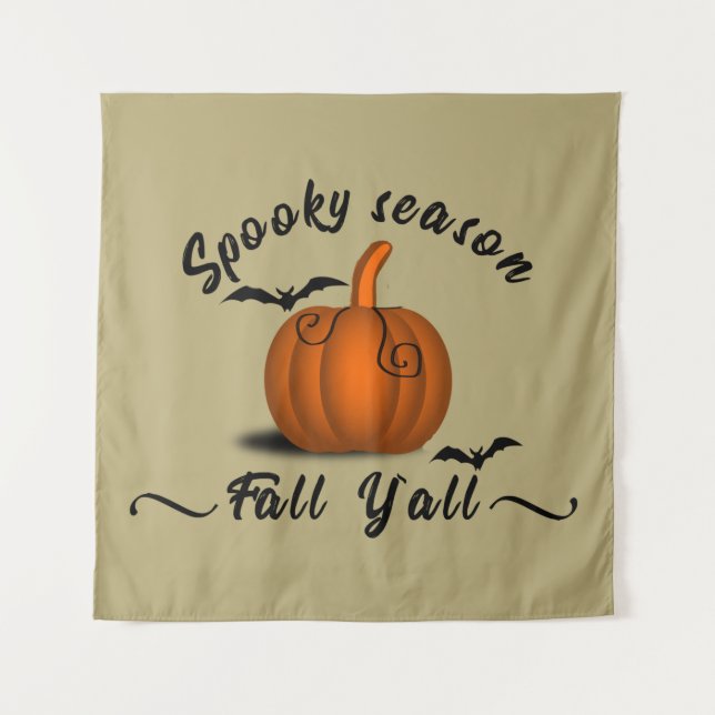 Spooky season funny Halloween Tapestry (Front)