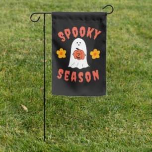 Spooky Season Ghost Garden Flag