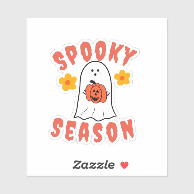 Spooky Season Ghost Sticker (Sheet)
