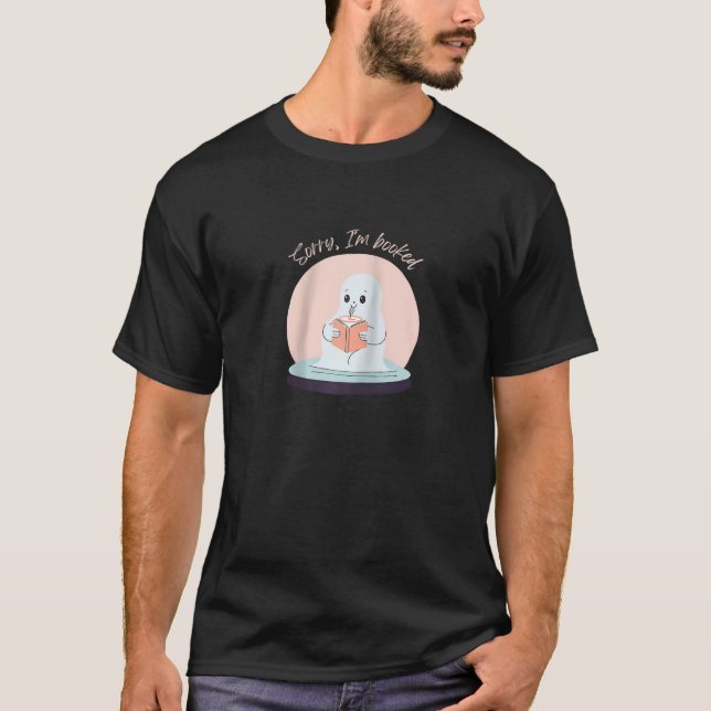 Spooky Season Ghoul Introvert Sorry I m Booked Aut T-Shirt (Front)