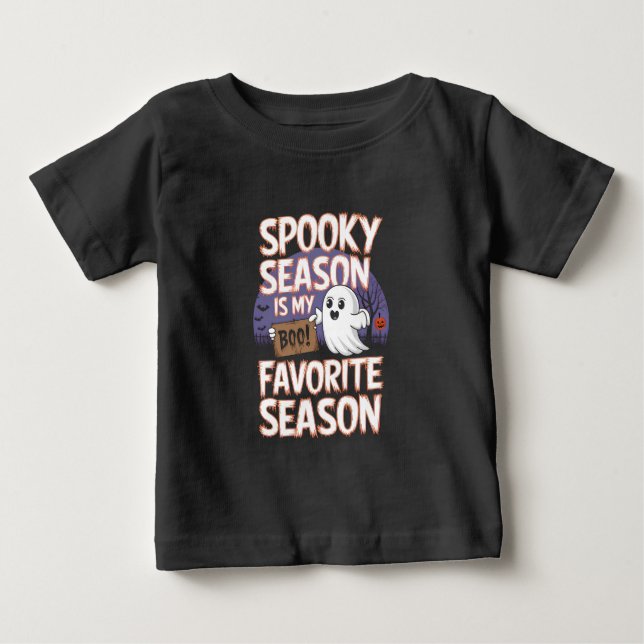 Spooky season Halloween Baby T-Shirt (Front)