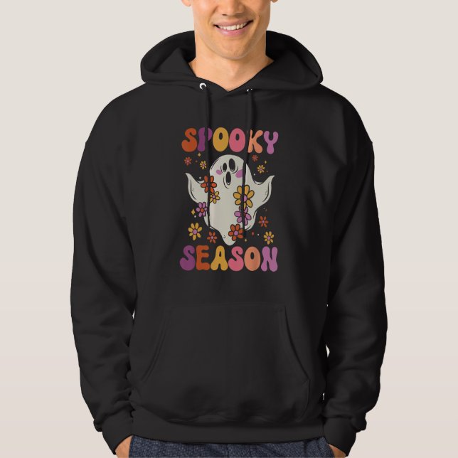 Spooky Season Halloween Costume Cute Gnomes Horror Hoodie (Front)