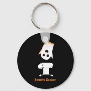 Spooky Season Halloween Cute Ghost Gymnast Vault G Keychain