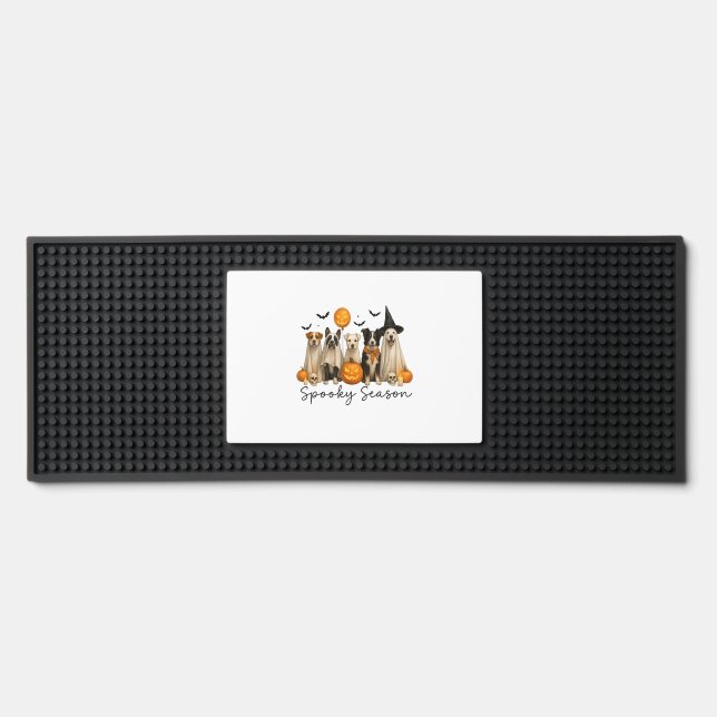 Spooky Season Halloween Dog Bar Mat (Front)