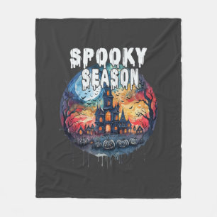 Spooky Season Halloween Fleece Blanket