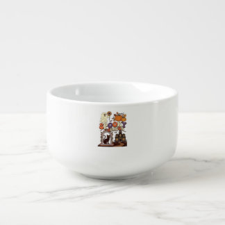 Spooky Season Halloween Ghost Pumpkin Black Cat Ha Soup Mug