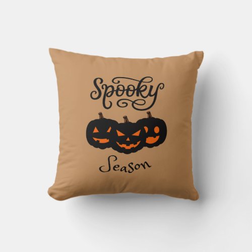 Spooky season halloween graphic pillow