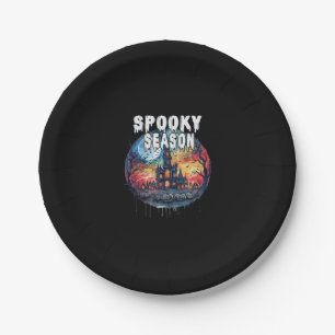 Spooky Season Halloween Paper Plates