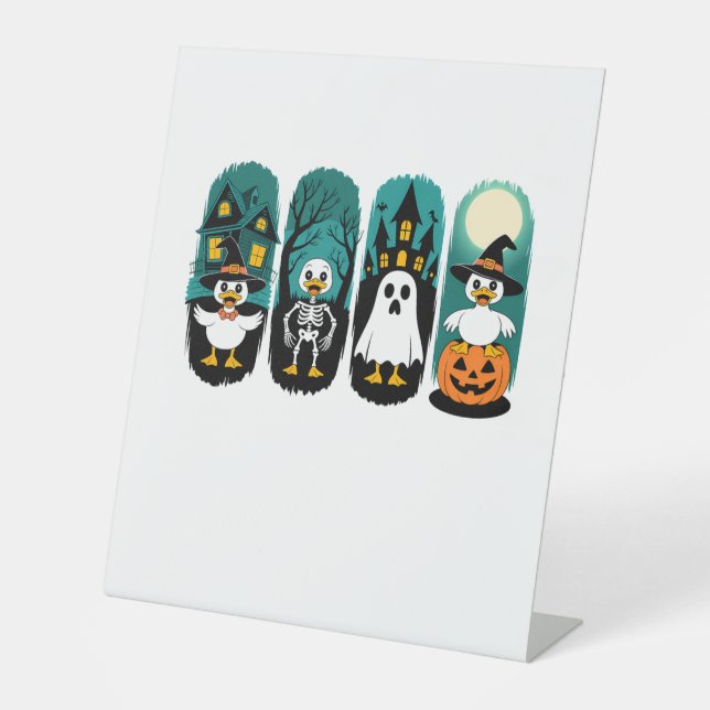 Spooky Season Halloween Pedestal Sign (Front)