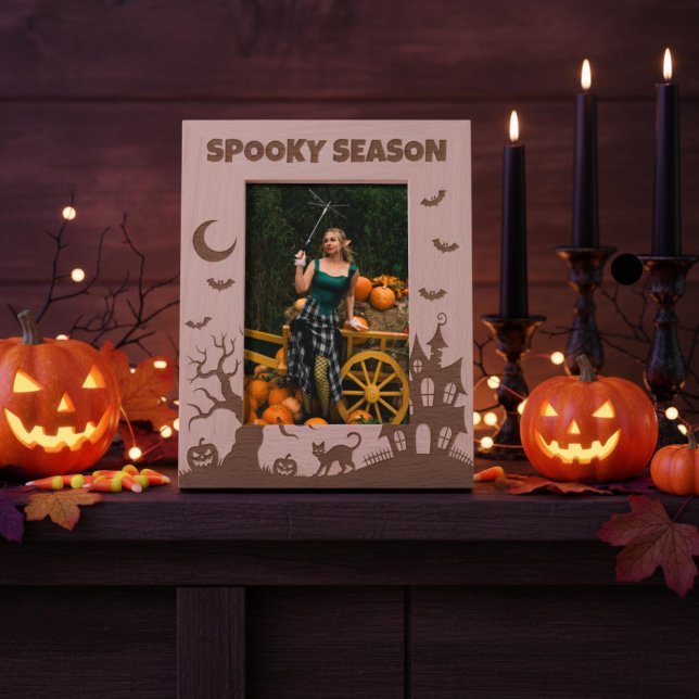 Spooky Season Halloween Scene Engraved Frames (Creator Uploaded)