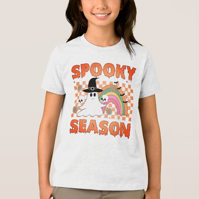 Spooky Season Halloween Vibes-45634 Tri-Blend Shirt (Front)