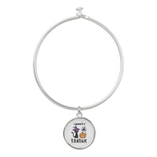 spooky season Happy Halloween Bangle Bracelet