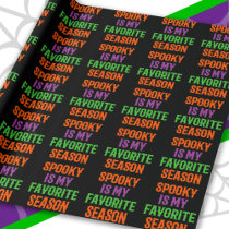 Spooky Season Happy Halloween Funny Halloween Wrapping Paper