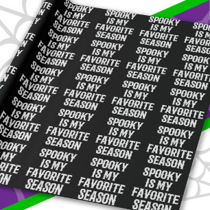 Spooky Season Happy Halloween Funny Halloween Wrapping Paper