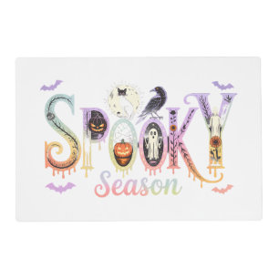 Spooky Season Iridescent Halloween Placemat