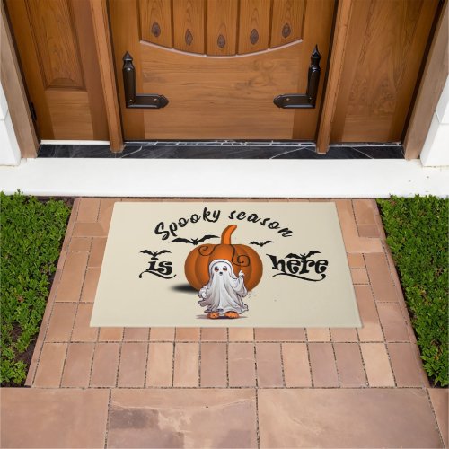 Spooky season is here funny halloween doormat