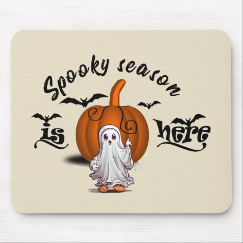 Spooky season is here funny halloween mouse pad