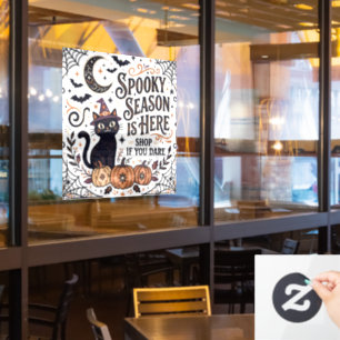 Spooky Season Is Here Halloween Storefront window Cling