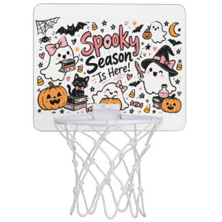 Spooky Season Is Here Halloween Whiteboard Doodle Mini Basketball Hoop