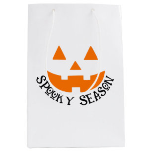 Spooky Season & Jack O Lantern Halloween Medium Gift Bag