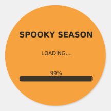 Spooky Season Loading 99% – Halloween Sticker