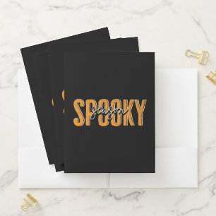 Spooky season pocket folder