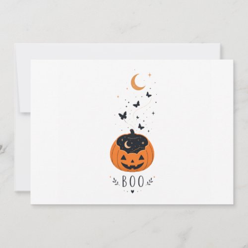 Spooky Season Pumpkin Halloween Design Invitation
