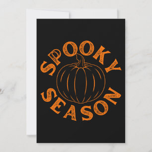Spooky Season Pumpkin  Invitation