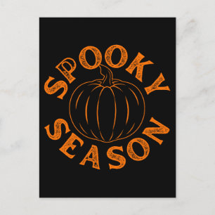 Spooky Season Pumpkin Postcard