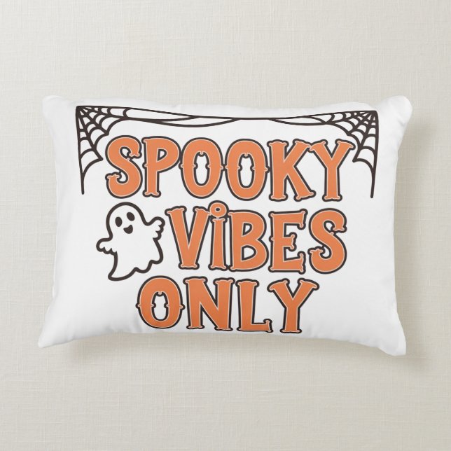Spooky Season Quotes Accent Pillow (Back)