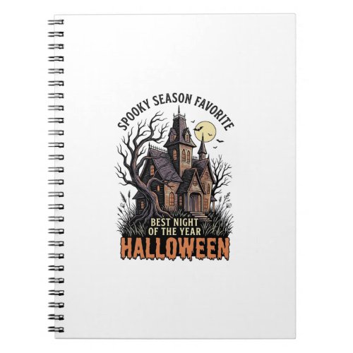 Spooky Season Shirt Haunted Manor Vintage Engravin Notebook
