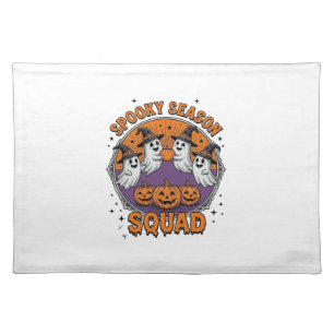 Spooky Season Squad Cute Ghost Halloween Shirt_1 Cloth Placemat