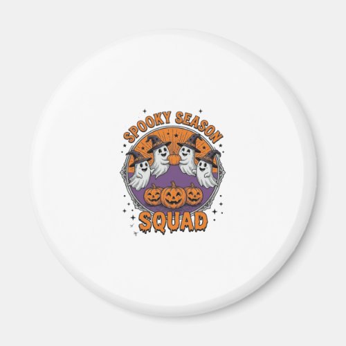 Spooky Season Squad Cute Ghost Halloween Shirt_1 Magnet