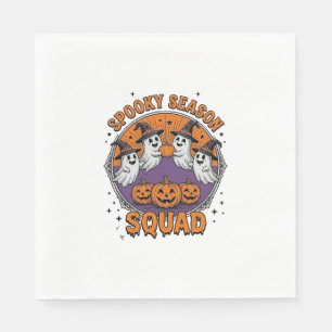 Spooky Season Squad Cute Ghost Halloween Shirt_1 Napkins