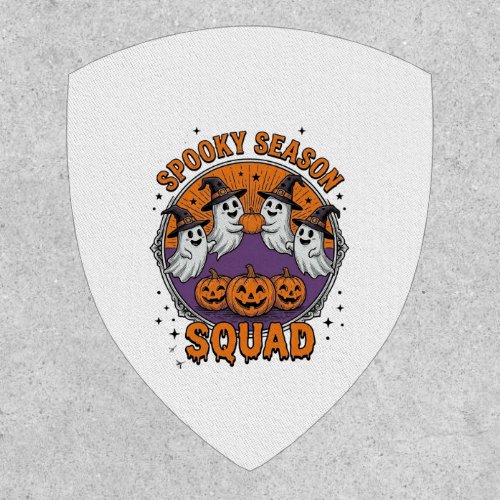Spooky Season Squad Cute Ghost Halloween Shirt_1 Patch