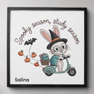Spooky Season Study Season Nursing Bunny Peel And Stick Photo Tile