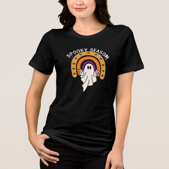  spooky season Tri-Blend shirt (Front)