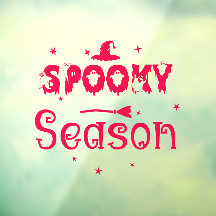 Spooky Season Witch Hat Window Cling