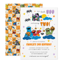 Spooky Sesame Street Halloween Birthday Invitation